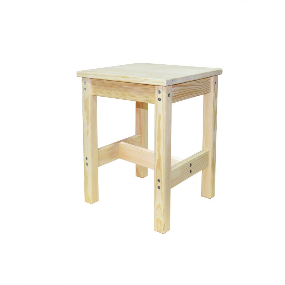 Табурет из массива сосны